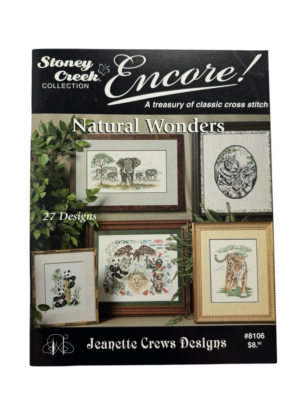 Vintage Encore Natural Wonders Stoney Creek Cross Stitch Book JEANETTE CREW 8106